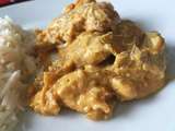 Poulet à l'indienne Shahi Korma