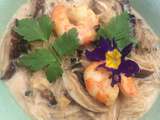 Soupe thaïlandaise lait de coco et crevettes