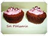 Cupcakes de chocolate e beterraba