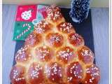 Sapin de Noël brioché - Brioche em forma de arvore de Natal