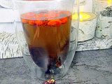 Bissap - groseille pays - infusion de fleurs d'hibiscus avec des baies de goji et cranberries