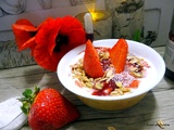 Dessert fromage blanc chia fraises