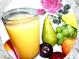 Extracteur de jus _ jus d'orange raisin pommes prunes oranges poires gingembre avec du collagène