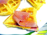 Gaufre salée jambon fromage