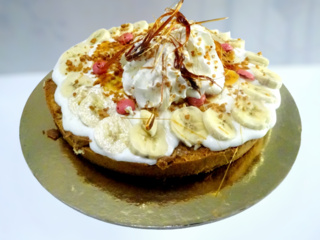 Génoise aux bananes et crème chantilly mascarpone