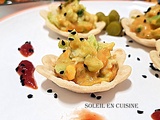 Mini coupelle lotus sauce burger / avocats