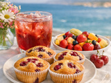 Muffins aux cerises