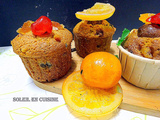 Muffins aux fruits confits et à la cannelle