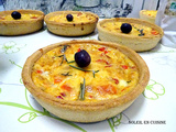 Quiche poivrons crème olives