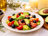 Salade Avocat, Tomates et Olives Noires à la Provençale