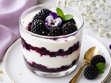 🍇 Verrines de fromage blanc aux mûres