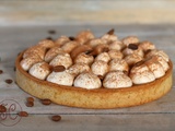 Tarte au café , crémeux et ganache montée au café