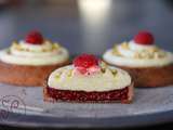 Tartelettes crémeux à la vanille/framboises