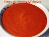 Soupe de carotte à l'oignon