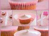 Cupcakes rose pour la grande vague