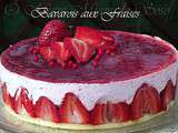 Bavarois aux fraises et au sirop d'hibiscus