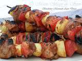 Brochettes marinade aigre-douce