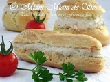 Eclairs jambon fromage blanc et boursin