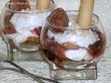 Verrine figues caramelisees au miel et citron