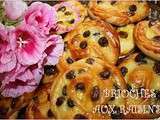 Brioches aux Raisins بريوش بالزبيب