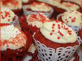 Cupcakes Red velvet-Recette de la Saint-Valentin