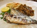 Sardines grillées & Zaalouk سردين مشوي و زعلوك