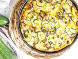 Frittata aux courgettes, citron et menthe