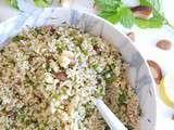 Salade de quinoa aux herbes et aux amandes