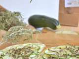 Tarte fine aux courgettes et fromage frais