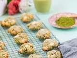 Cookies au thé matcha et chocolat blanc