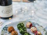 Noël végétarien : boulettes aromatisées au fromage de chèvre