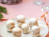 Noël végétarien : Macarons de champignons au fromage frais