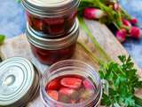 Pickles de radis rouge