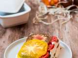 Terrine de Tomates de Marmande, chèvre et basilic