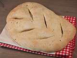 Fougasse à l'ail & farigoulo (boîte à Miam de Mars)