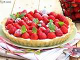 Tarte aux fraises - fraises confites