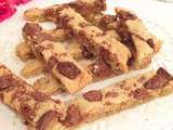 Cookies sticks toblerone et chocolat au lait