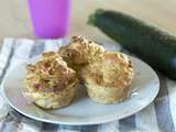 Muffins légers courgette-feta