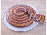 Zebra cake ou gâteau zébré