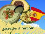 Gaspacho à l'avocat (Espagne, Mexique)