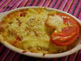 Gratin de saumon aux pommes de terre, fromage, fines herbes (Russie)