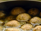 Knaidlach, boulettes de farine azyme pour soupes et potages - seder - Nouvel an juif