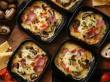 Mini Pizzas Raclette : Une recette conviviale et gourmande 🍕🧀