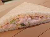 Sandwich aux crevettes, sauce rose, tramezzini (Italie)