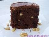 Brownies aux pignons et raisins secs