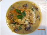 Blancs de poulet aux champignons et à la cancoillotte