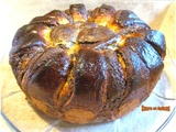 Brioche au pavot en forme de fleur (Cozonac)