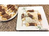 Brochettes de boeuf au fromage - Recette en vidéo