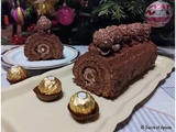 Bûche roulée Ferrero Rocher