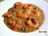 Curry de crevettes au lait de coco